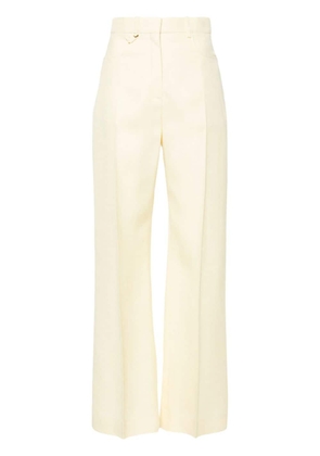 Jacquemus Le Pantalon Sauge flared trousers - Yellow