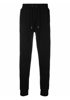 BOSS slim-cut cotton track pants - Black