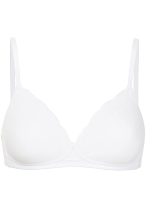 Hanro lace-detail no-wire bra - White