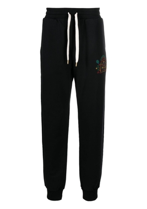 Casablanca Rainbow Crayon Temple-embroidery track pants - Black