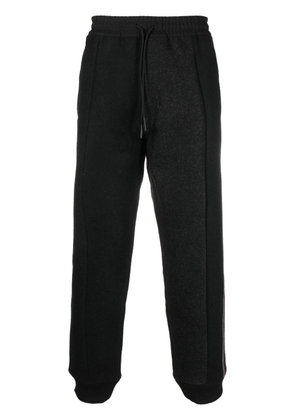 Y-3 striped wool track pants - Black