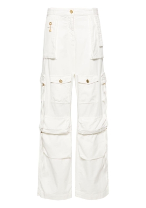 Elisabetta Franchi wide-leg cargo jeans - White