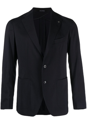 Tagliatore virgin wool-blend blazer - Blue