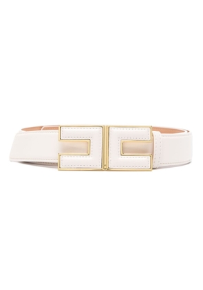 Elisabetta Franchi logo-buckle belt - Neutrals