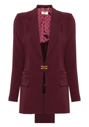 Elisabetta Franchi crepe trouser suit - Purple