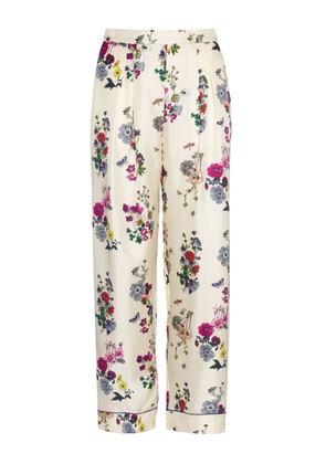 ERES floral-print straight-leg trousers - Neutrals