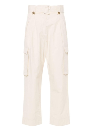 TWINSET cotton cargo pants - Neutrals