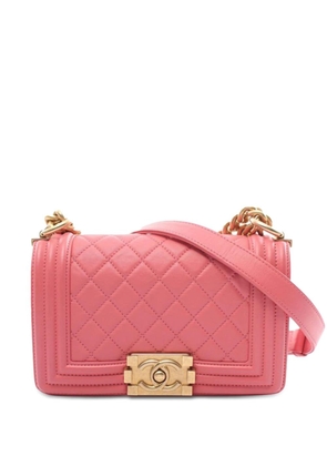 CHANEL Pre-Owned 2019 Small Calfskin Boy Flap crossbody bag - Pink