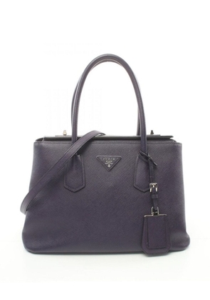 Prada Pre-Owned 2015-2024 Saffiano Cuir Turnlock Twin satchel - Purple