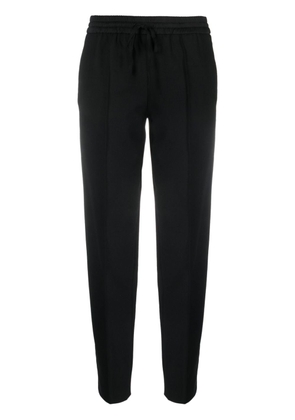 TWINSET drawstring-waits straight-leg trousers - Black