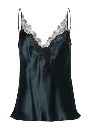 Carine Gilson V-neck silk camisole - Blue