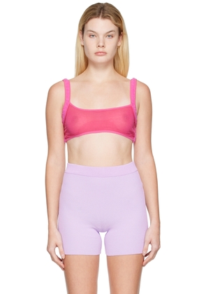 JACQUEMUS Pink Le Papier 'Le Bandeau Ascosu' Bra