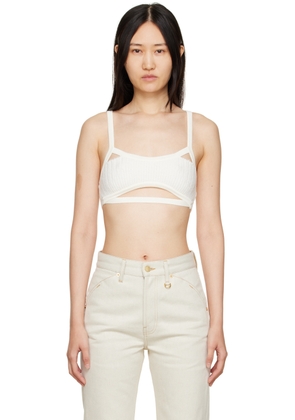 JACQUEMUS White 'Le Bandeau Bellinu' Bra