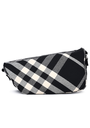 Burberry shield Messenger Black Cotton Blend Crossbody Bag