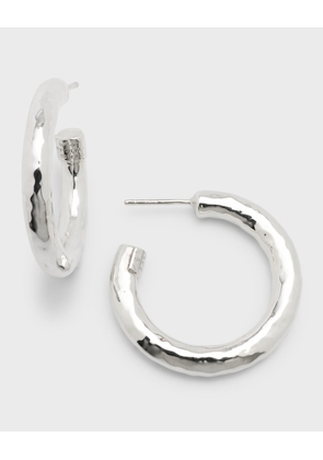 Small Hoop Earrings in Sterling Silver