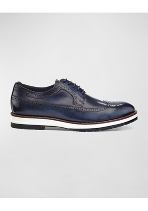 Men's Louis Hybrid Wing-Tip Leather Derby Shoes