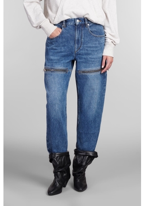 Marant Étoile Salia Jeans In Blue Cotton