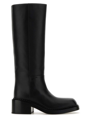 Prada Black Leather Boots