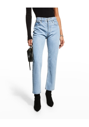 Tate Cropped Jeans with Contrast Panels