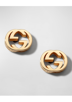 Interlocking-G Stud Earrings in Yellow Gold