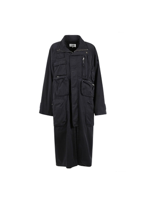 MM6 Maison Margiela High-neck Mid-length Coat