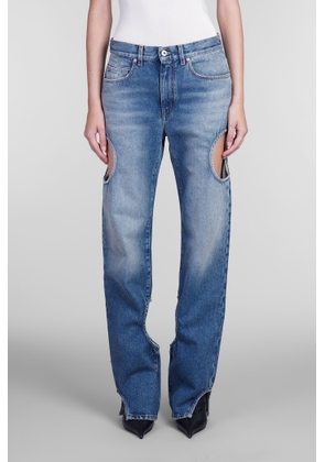 Off-White Jeans In Blue Cotton