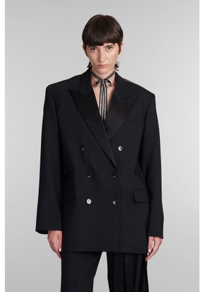 David Koma Blazer In Black Wool