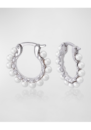 Ada Pearl Huggie Earrings