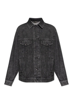 Dolce & Gabbana Dg Logo Plaque Buttoned Denim Jacket