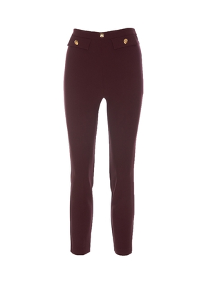 Elisabetta Franchi Regular Pants In Crepe Stretch