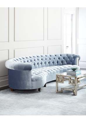 Rebecca Mirrored Tufted Sofa - 86'