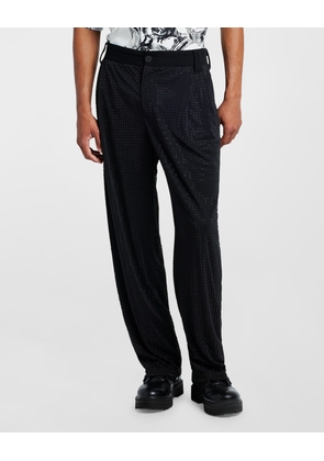 Men's Strass Pleated Trousers