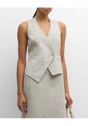 Tailored Overlap Vest