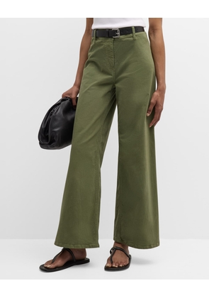 Megan Brushed Stretch Wide Leg Pants