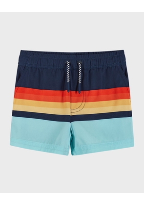 Boy's Printed Boardshorts, Size 4-7