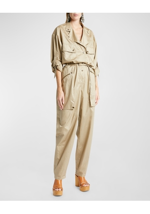 Jocelyne Belted Cargo Jumpsuit