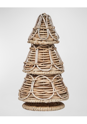 Provence Rattan Whitewash 10-Inch Tree