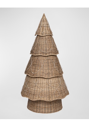 Provence Rattan Whitewash 4-Inch Tree