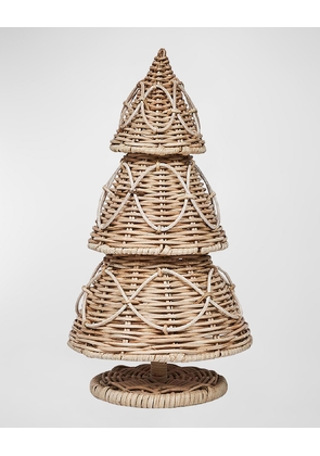 Provence Rattan Whitewash 16-Inch Tree