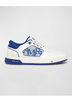 Men's Classic Leather Logo Low-Top Sneakers