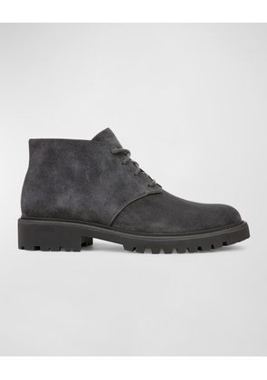 Men's Suede Lace-Up Ankle Boots