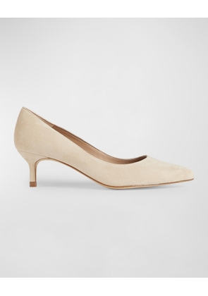 Audrey Suede Kitten Pumps