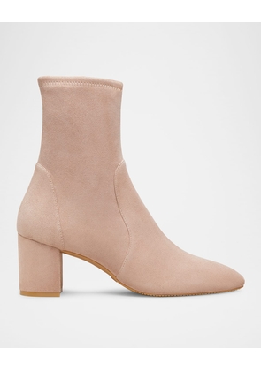 Yuliana Stretch Suede Ankle Booties