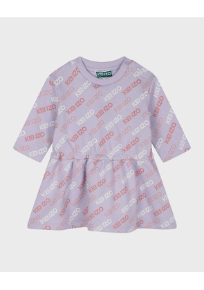 Girl's Logo-Print Fleece Dress, Size 2-4