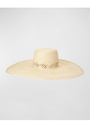 Gina Brisa Straw Large Brim Hat