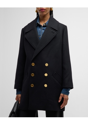 Classic Wool-Blend Peacoat