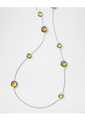 Lollipop Girasole Multi-Stone Station Necklace in Sterling Silver