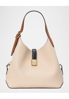 tribeca colorblock pebbled leather crossbody bag