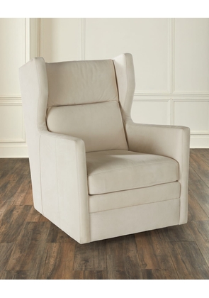 Arbor Leather Wingback Swivel Chair