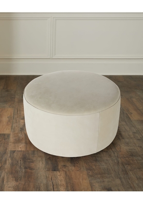 Arbor Leather Round Ottoman